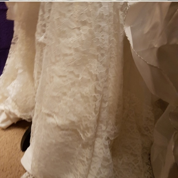 RARE Snow White Beads Ballroom Wedding Dress Princess Victorian Luxury Ball Gown - Picture 4 of 16